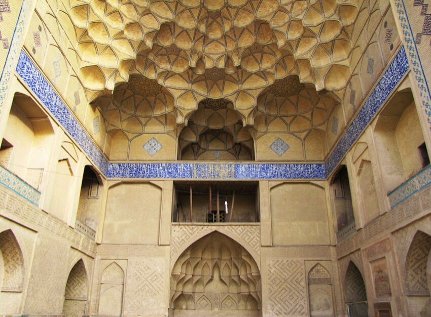 Calligraphic Tiles at Jameh Mosque of Isfahan