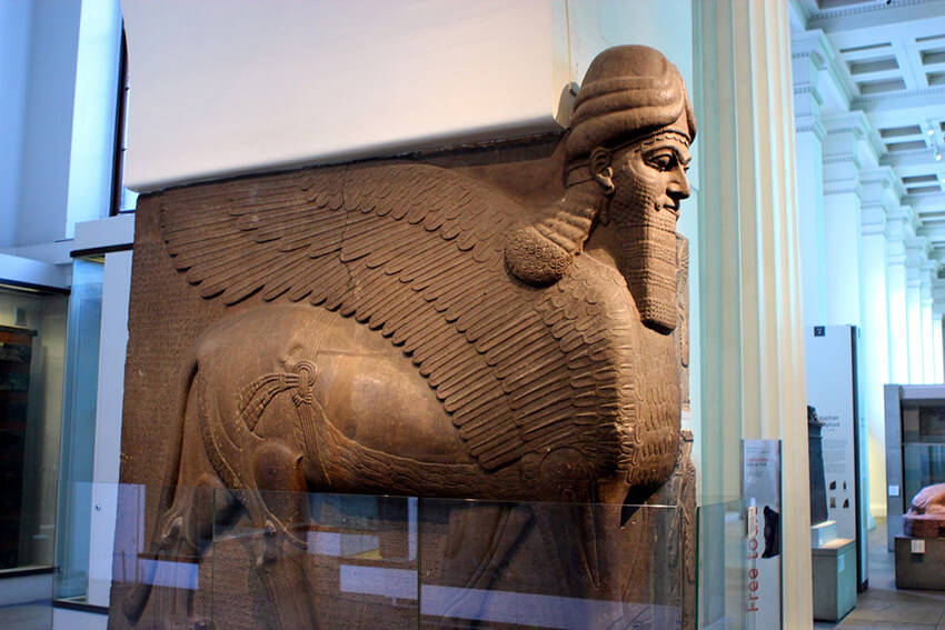 an Assyrian Lamassu
