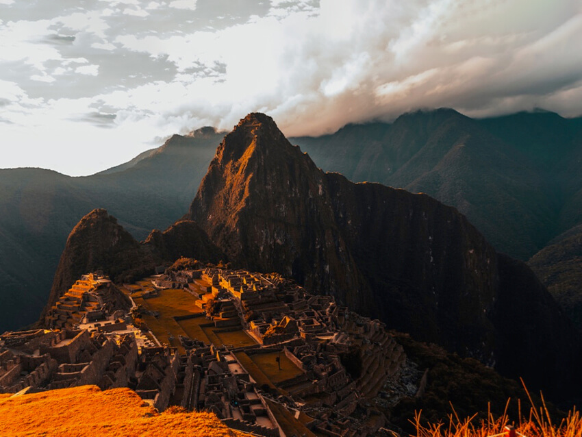 Ancient city of Machu Picchu in present day Peru