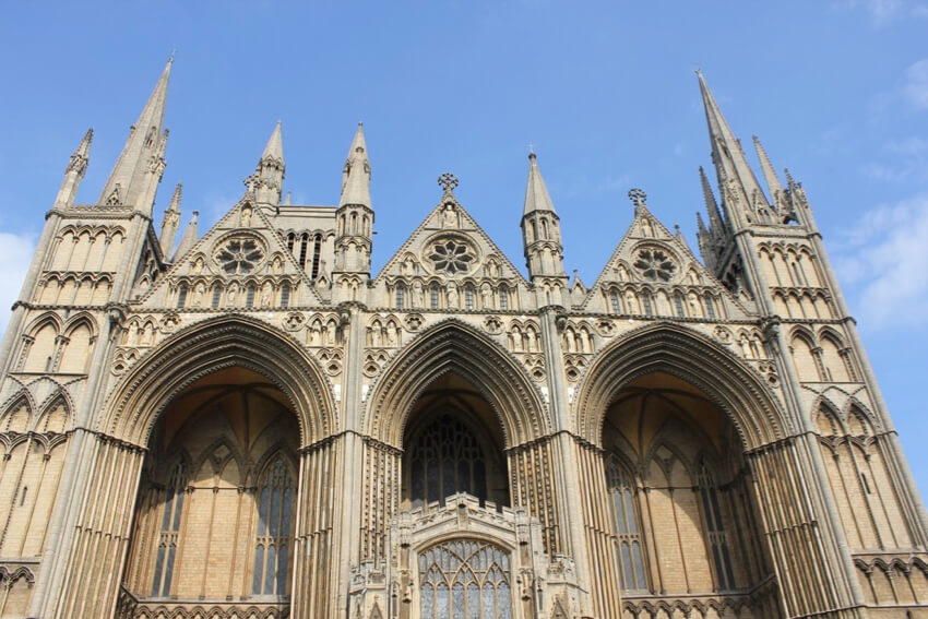 Peterborough cathedral in the UK