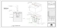 pergola concrete foundation, and post installation detail drawing