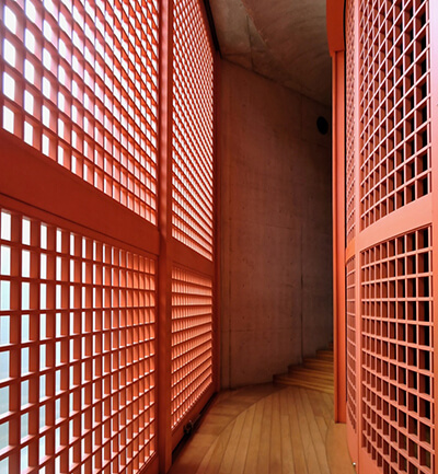 a modern Japanese hallway