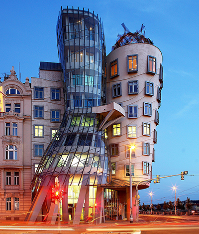 Frank Gehry’s dancing house in Prague