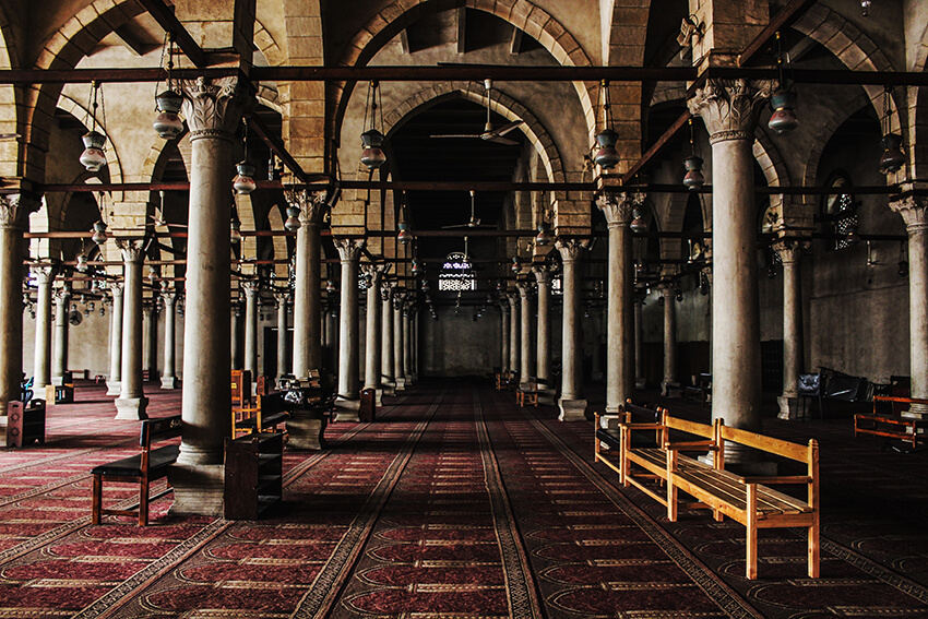 An arabesque mosque in Syria