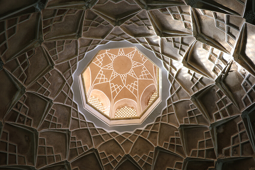 A Rasmi Ceiling in a Persian veiled house
