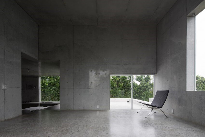 An Inner shot of concrete flooring