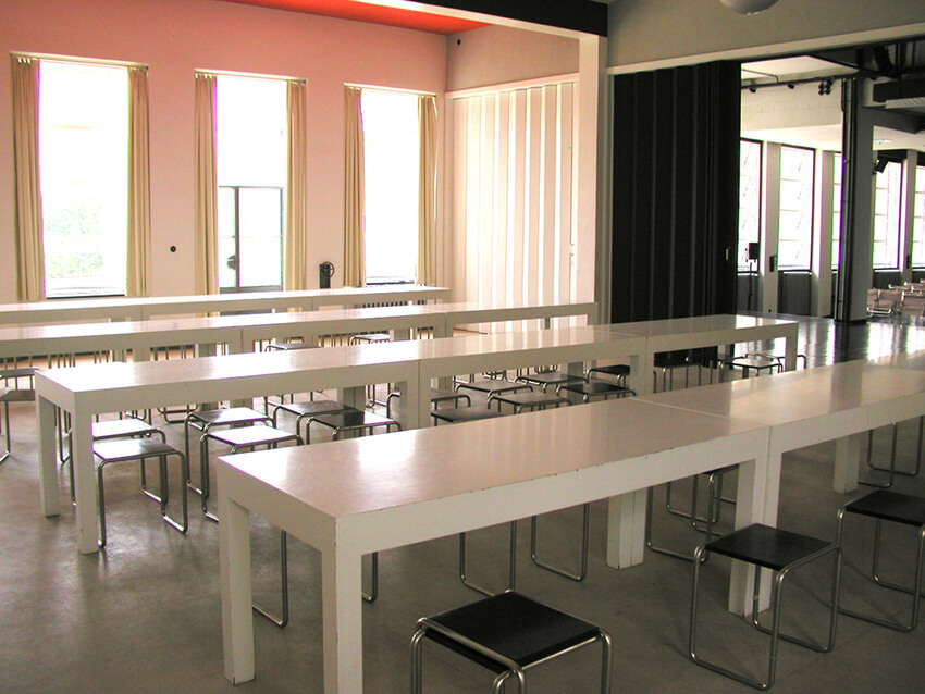 an architecture atelier at Bauhaus Architecture School in Dessau