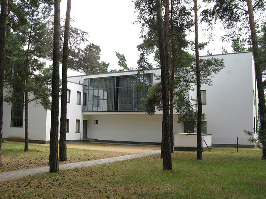 A house project built and designed by Bauhaus student in Germany under the supervision of Walter Gropius