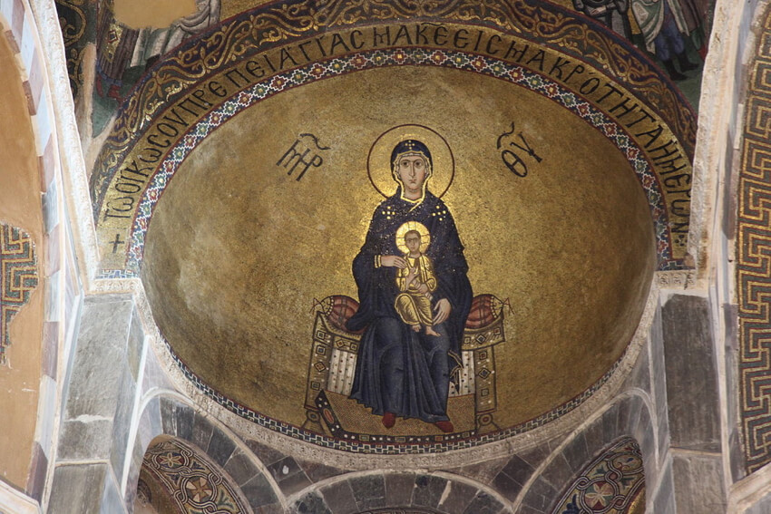 Use of mosaics in the Hagia Irene church