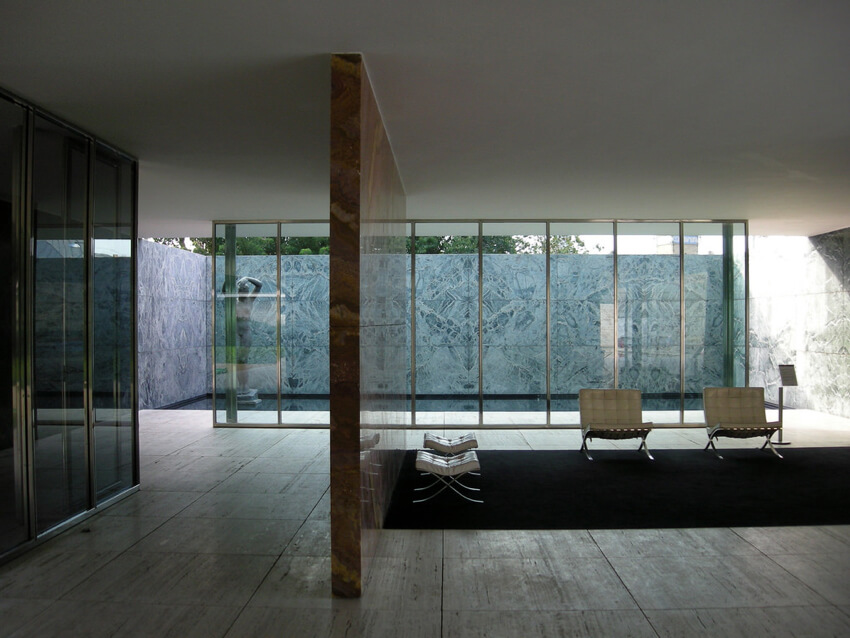 Barcelona Pavilion by Ludwig Mies van der Rohe in Barcelona