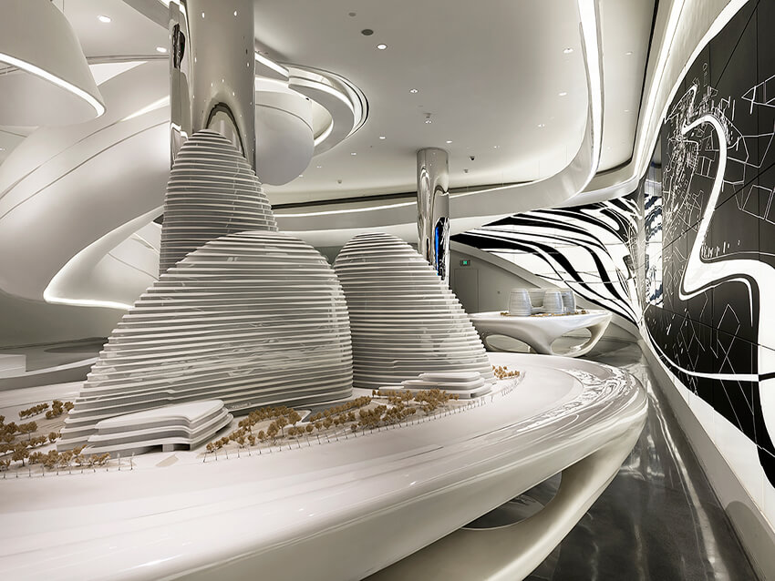 A futuristic design by zaha Hadid
