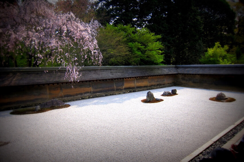 Ryōan-Ji Garden in Kyoto, Japan