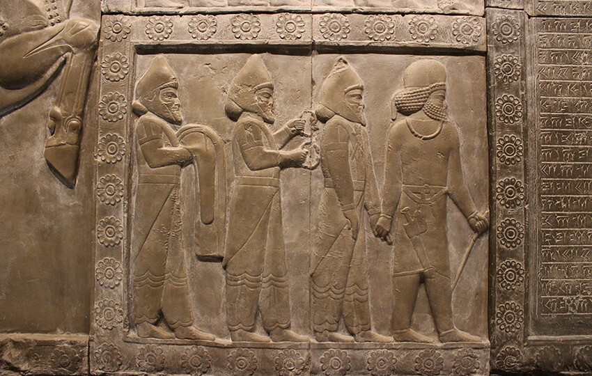 a Mesopotamian stone tablet