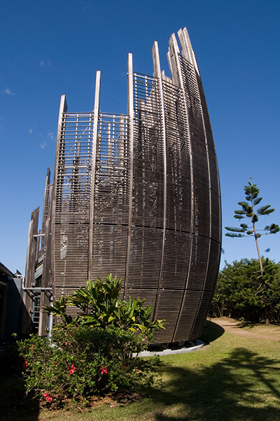 Tjibaou cultural center, New Caledonia by Renzo Piano