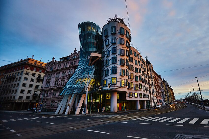 The Dancing House in Prague