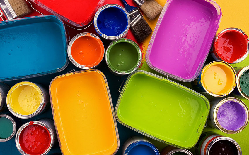 The paints for creating color schemes