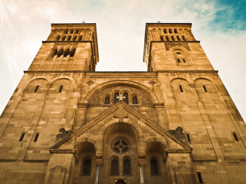 a Romanesque style church