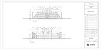 cad drawing of a commercial building elevation