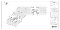 the ground floor plan of a residential part entrance and open space hypermarkets