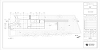 the site plan of a small modern house created in Autodesk Revit