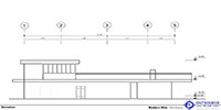 the elevation drawing for a villa