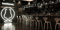 lighting design in bar interior space