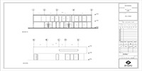 the elevation plan of an office