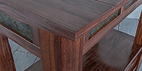 rendering of an oak wood table texture