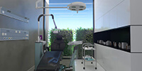 a dentistry office interior view with accessories