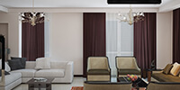 modern and vintage furniture in apartment interior design