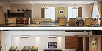 interior elevations of a modern apartment