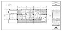 the plan of first floor of a villa